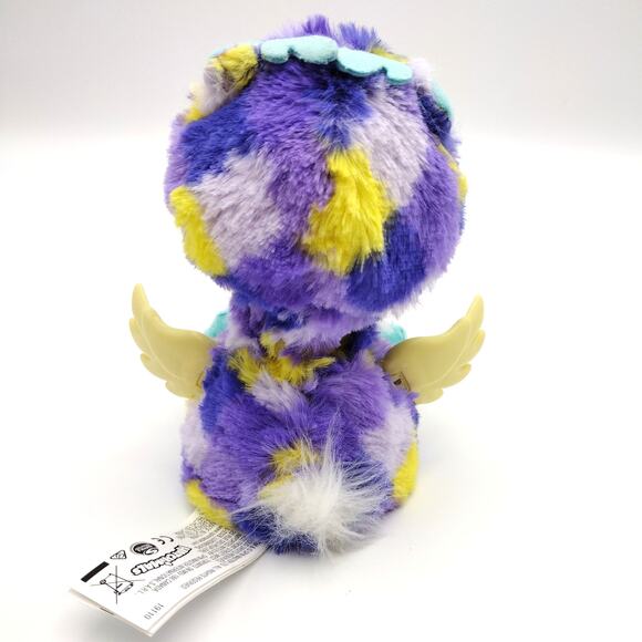 Hatchimals Electronic Talking Angel Deer Purple Yellow Teal 6" Cute Plush Wings - Picture 4 of 8